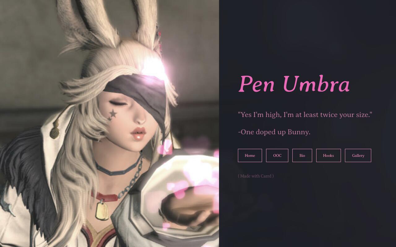 Carrd profile picture for @pen